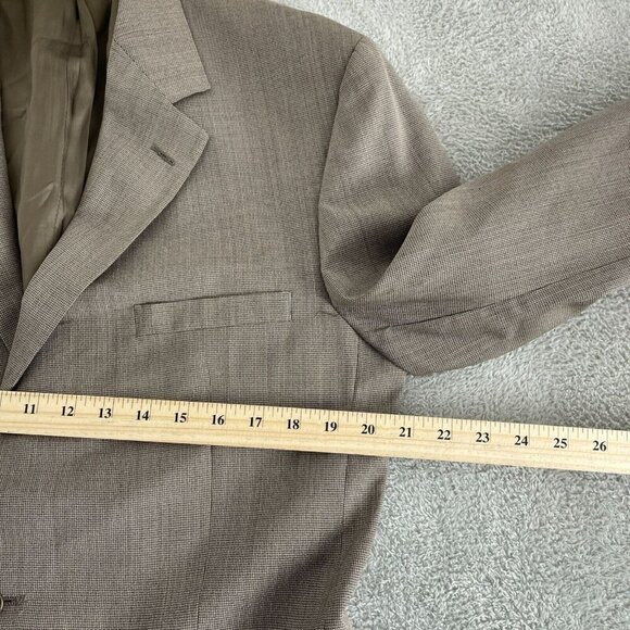 V2 By Versace Mens Blazer 40L Gray Wool Blend Classic Fit Two-Button 4742 - Picture 7 of 12